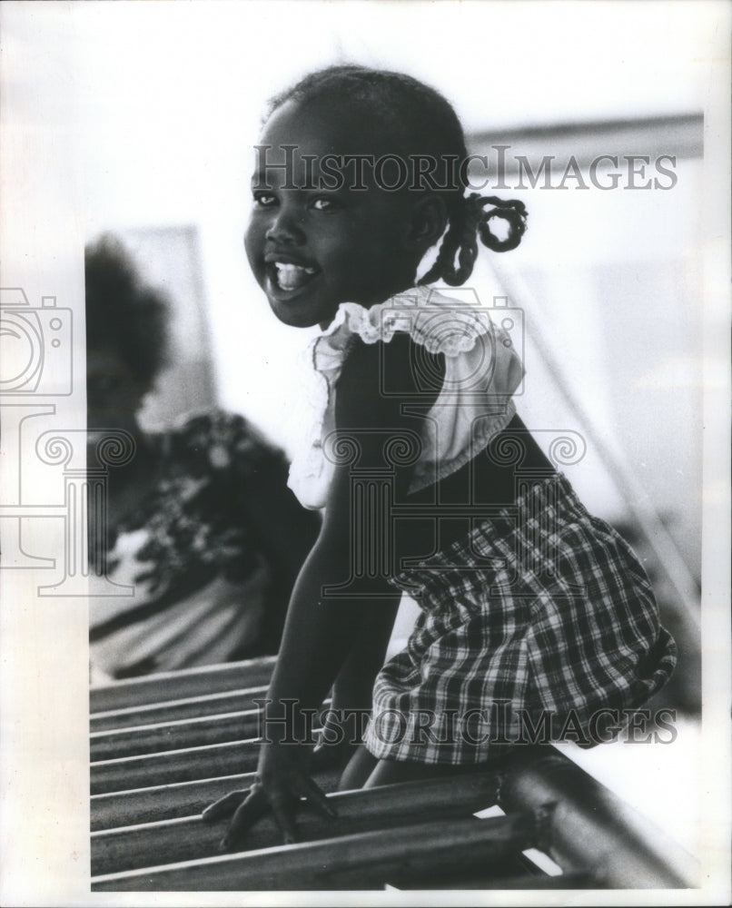 1975 Wanda Newsome age 2 playground Mother - Historic Images