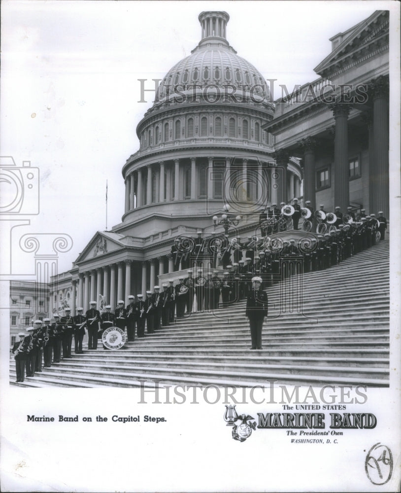 Press Photo United States Marine Band Capitol Steps Pre- RSA07557 - Historic Images