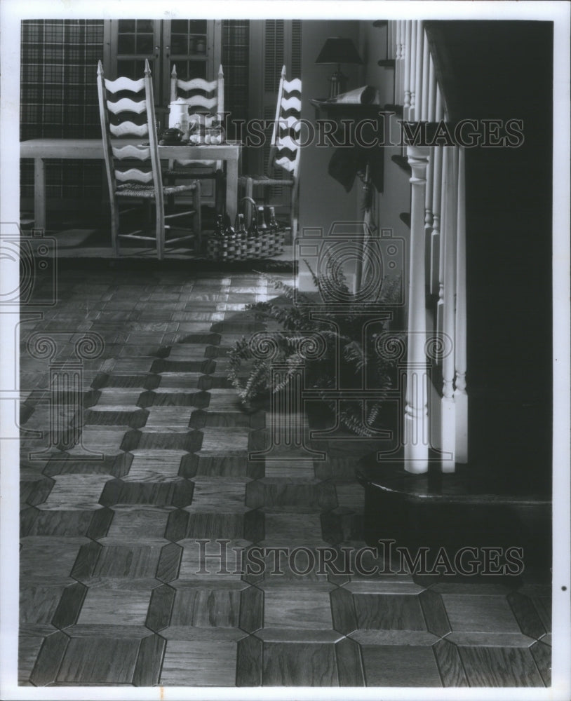 Press Photo Jeffersonian floors Home Interiors- RSA07581 - Historic Images