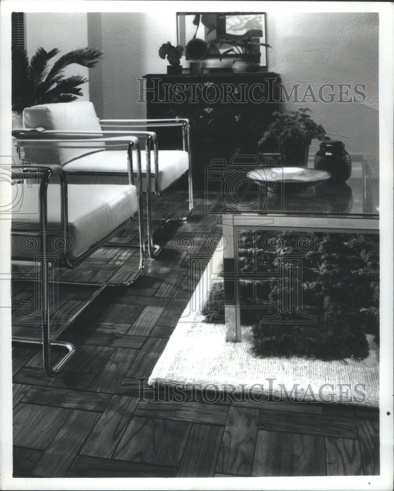 Press Photo Quality Tiles Stones floor furniture house- RSA07587 - Historic Images