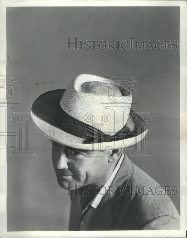 1967 Male Model Wearing Bold Broad Brimmed - Historic Images