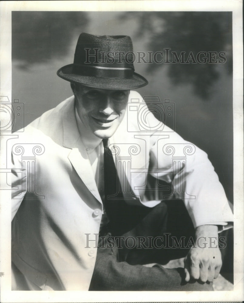 1983 Press Photo Stetson black Lancer Hat - Historic Images