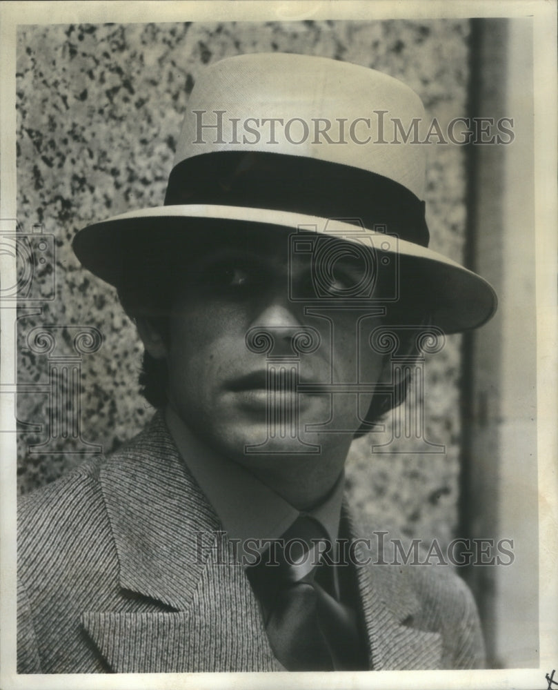 1970 Press Photo Down-All-Arund Men&#39;s Straw Hat Style F- RSA07797 - Historic Images