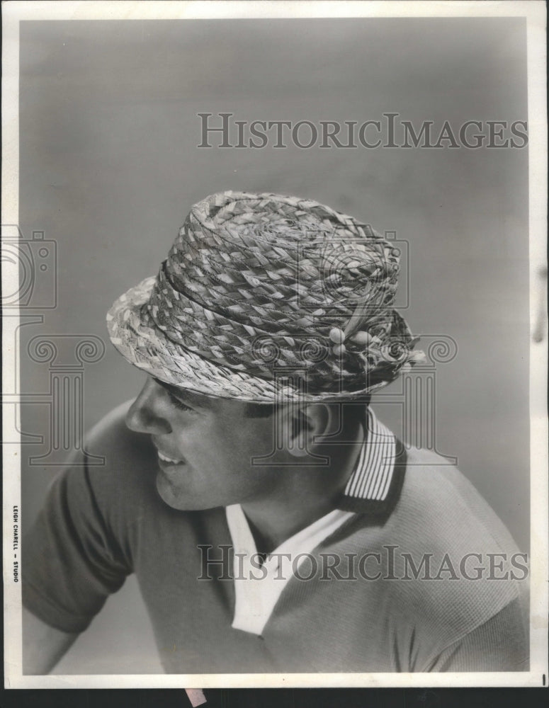 1953 Dobbs Coconut Casual Hat - Historic Images