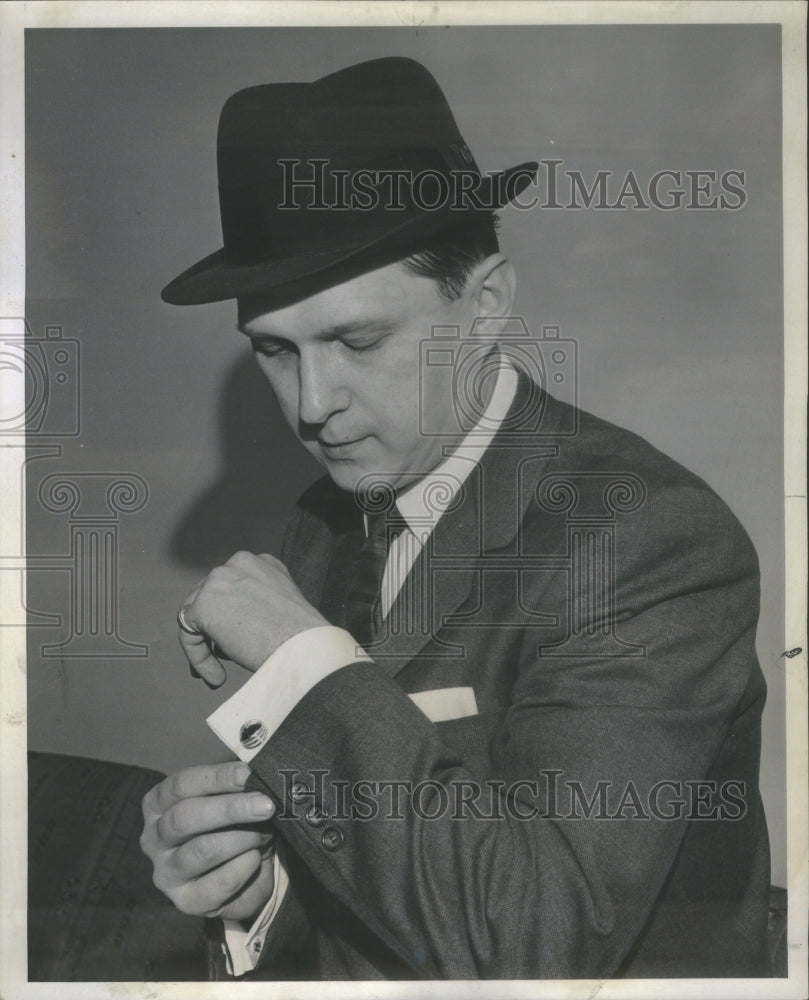 1962 Male Model Wearing Hat With Medium Wid - Historic Images