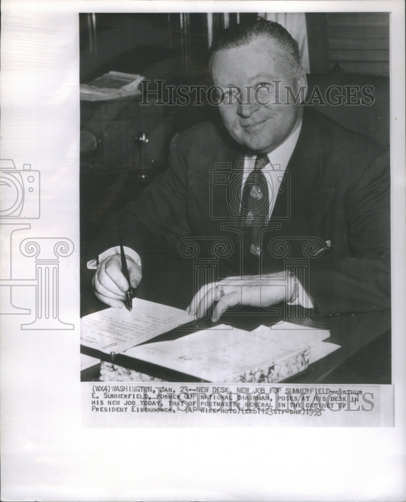 1953 Press Photo former Go National Chairman Arthur E.- RSA08155 - Historic Images