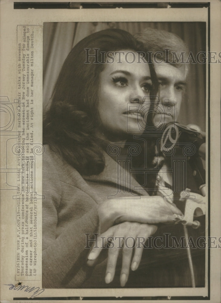 1972 Singer Barbara McNair talks Newsmen NJ-Historic Images