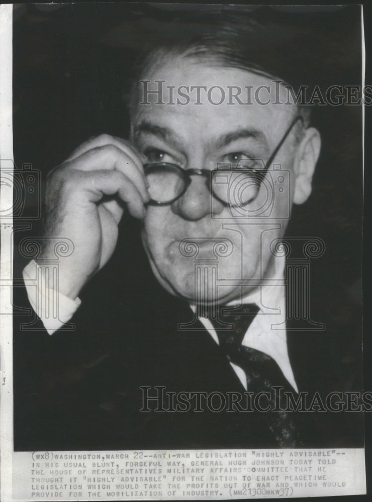 1941 General Hugh Johnson House Representat - Historic Images