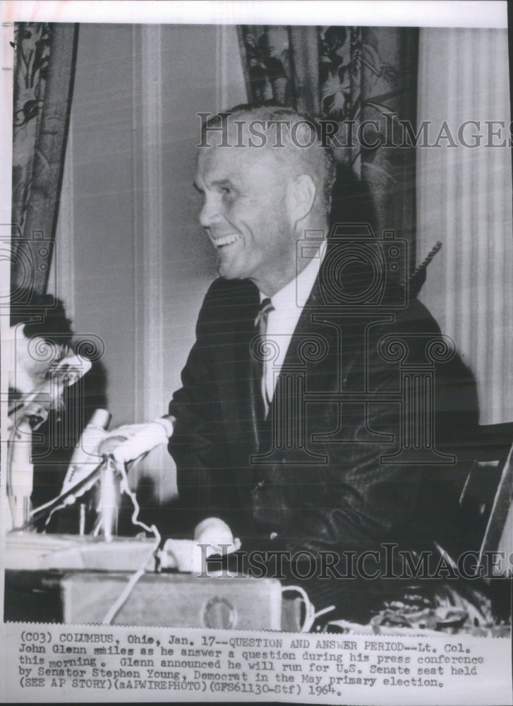 1964 Lt. Colonel John Glenn Ohio Senate Rac-Historic Images