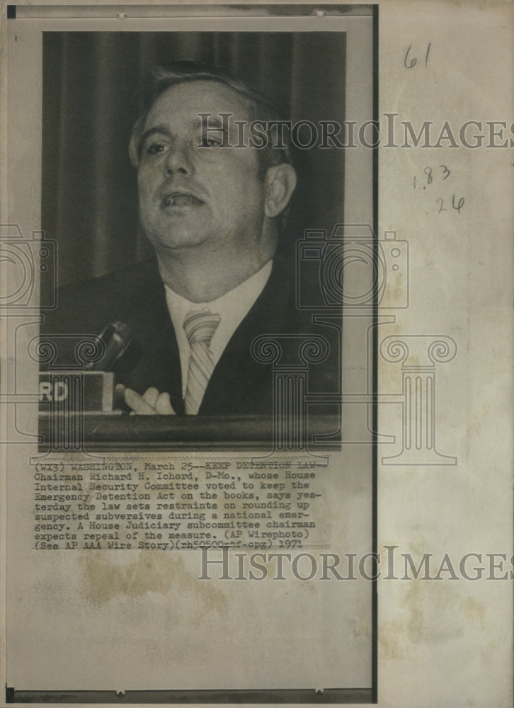 1971 Chairman Richard H. Ichord, D-Mo.-Historic Images