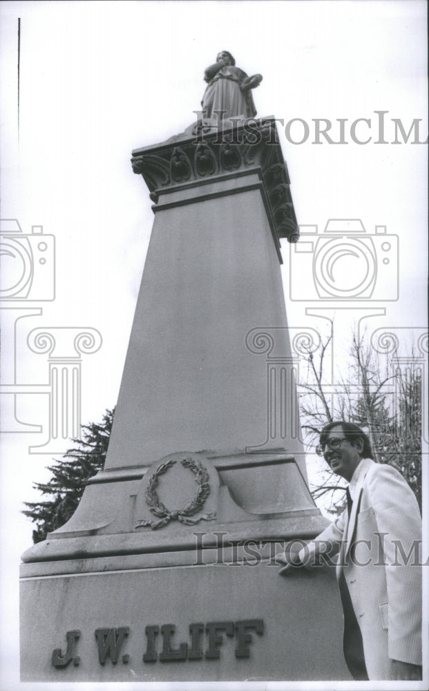 1980 JW Iliff Grave Monument Cattle Baron - Historic Images