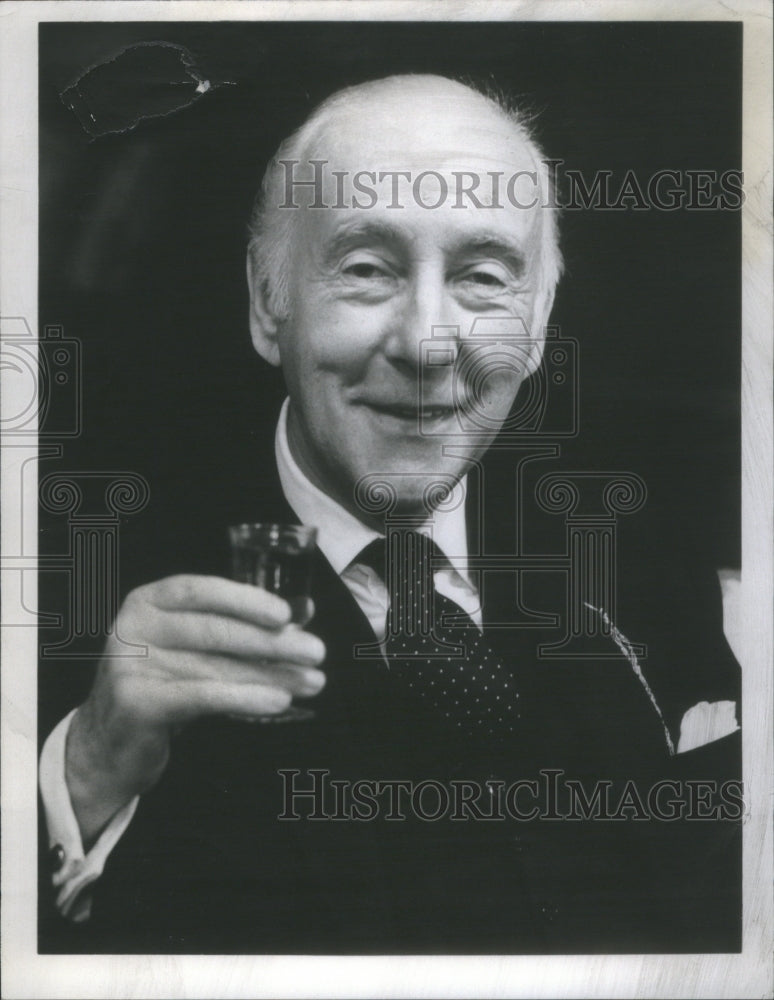 1980 Press Photo Wilfrid Hyde White character artist- RSA08923 - Historic Images