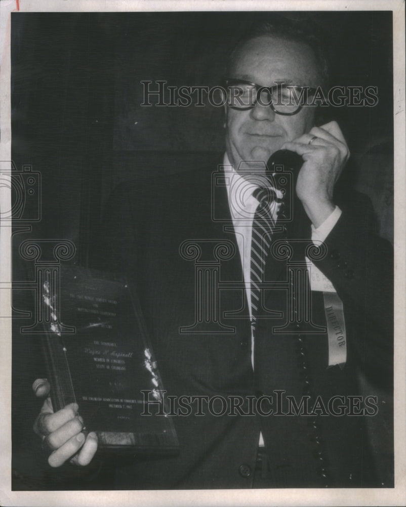 1967 CACI President Aydelott On Phone Call - Historic Images