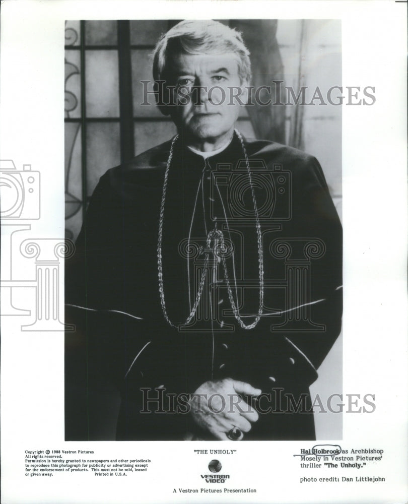 1988 Hal Holbrook as Archbishop Mosely in V-Historic Images