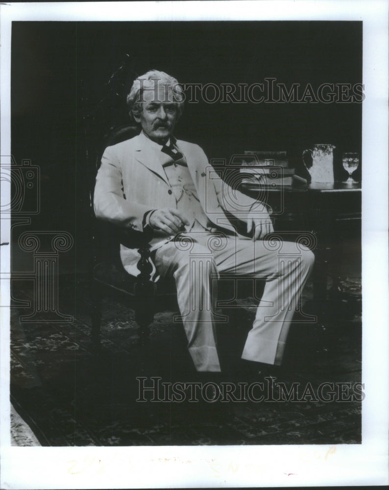 1985 Actor Hal Holbrook Mark Twain - Historic Images