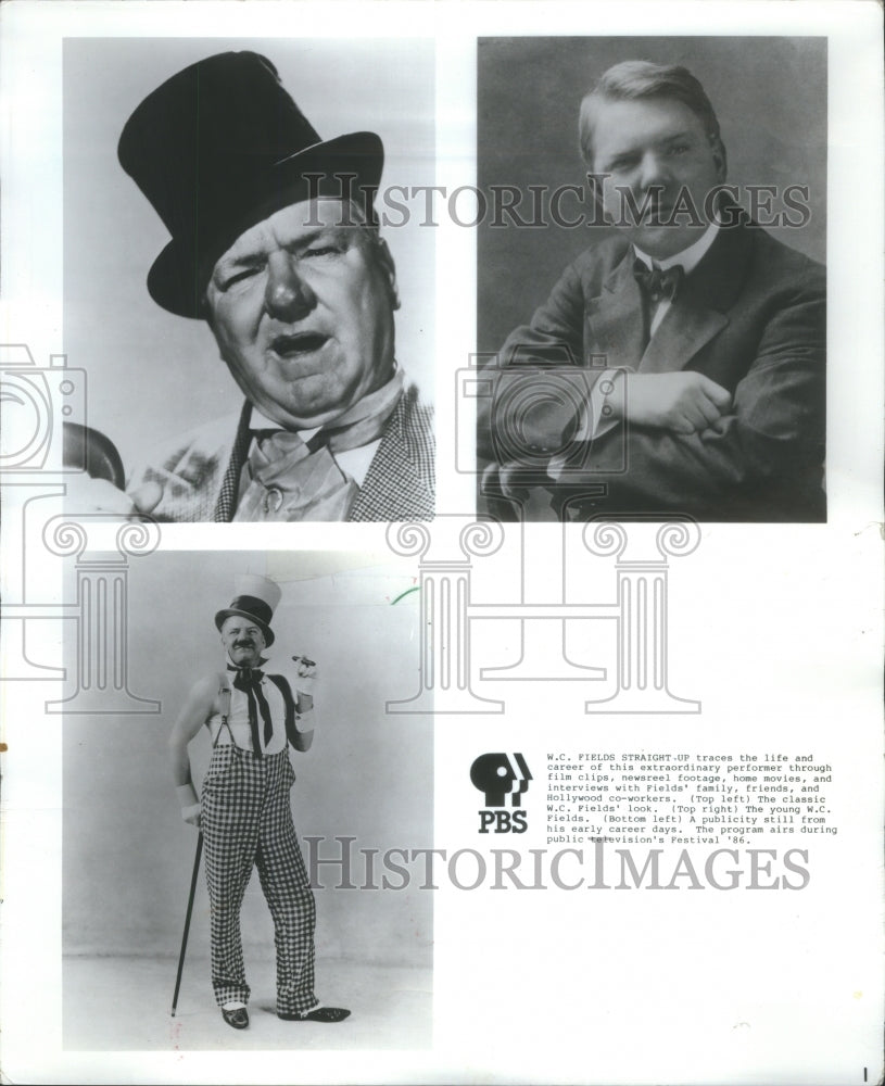 1986 Entertainer WC Fields - Historic Images