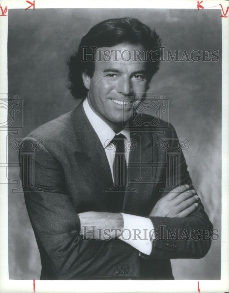 1989 Very Popular Spanish Singer, Julio Igl - Historic Images