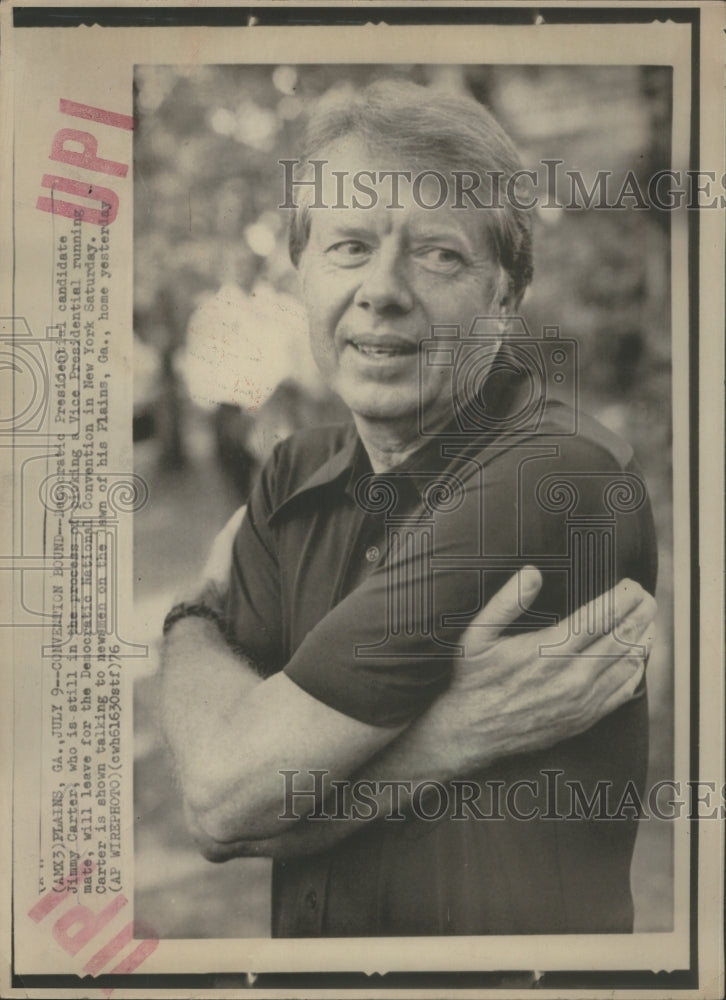 1976 Press Photo Jimmy Carter Democratic- RSA09535 - Historic Images