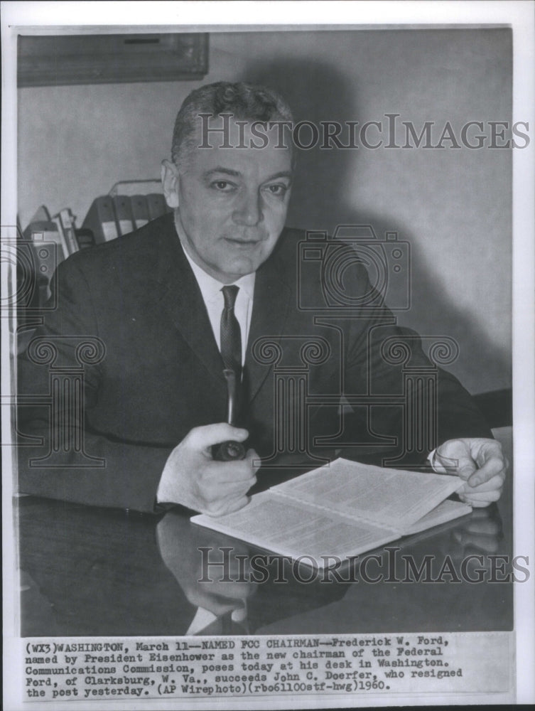 1960 Frederick W. Ford Named FCC Chairman - Historic Images