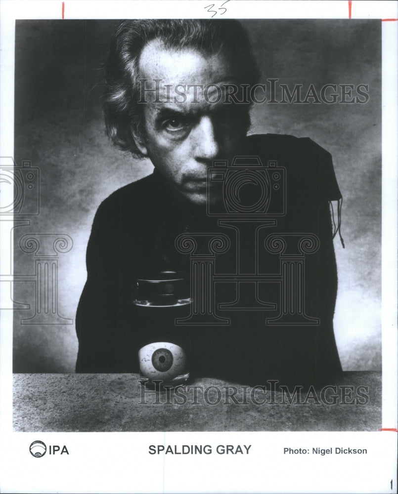 Press Photo Spalding Gray Actor - Historic Images