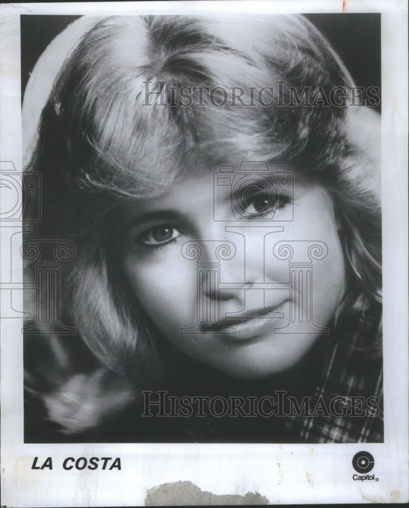 1977 Press Photo La Costa Entertainer Beauty Face- RSA09857 - Historic Images