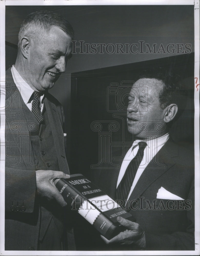 1958 Dr Max Lerner author Will Nicholson - Historic Images