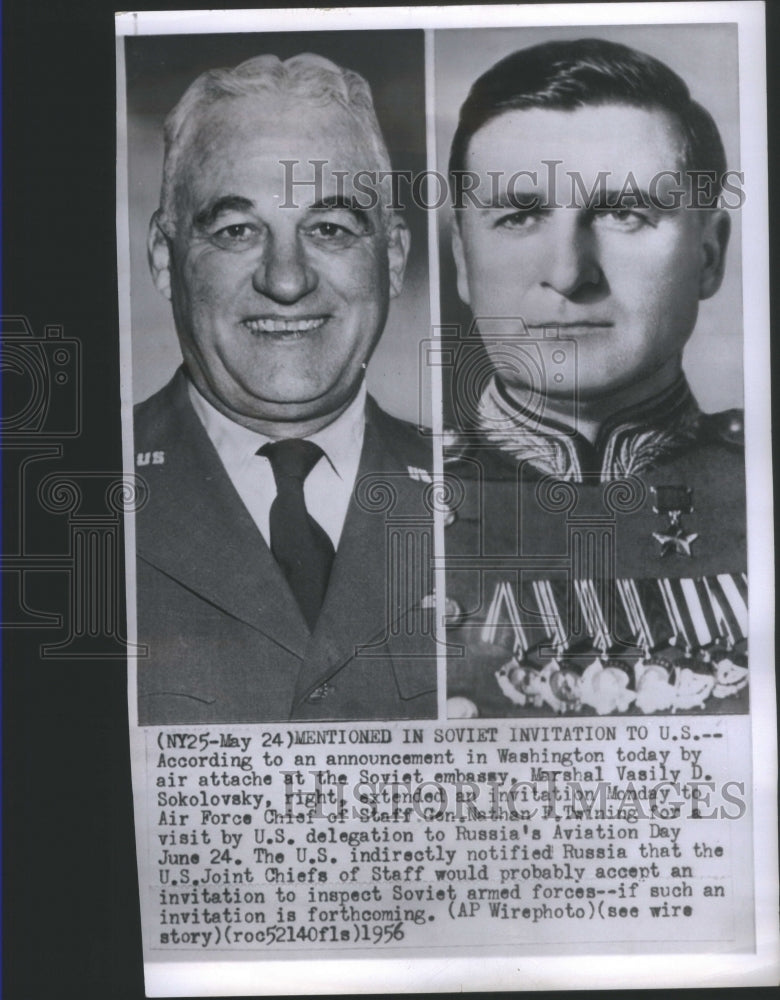 1956 Air Force Chief of Staff Gen. of Staff - Historic Images