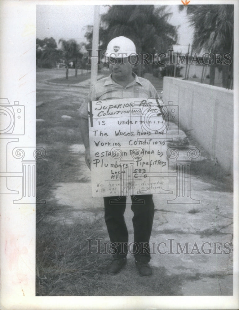 1969 Press Photo Post Office Plumbers Pipe fitters AFL- RSA10593 - Historic Images