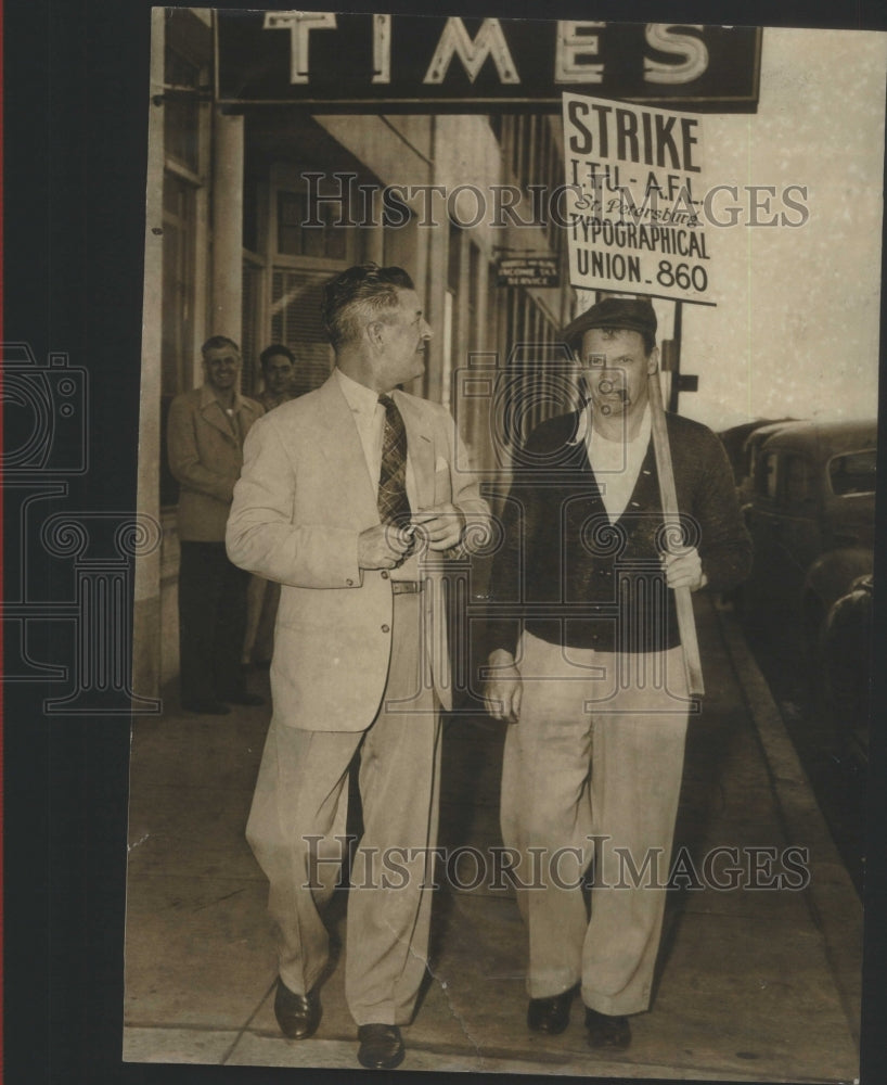 Press Photo Strike ITUAFL participate union workers- RSA10601 - Historic Images