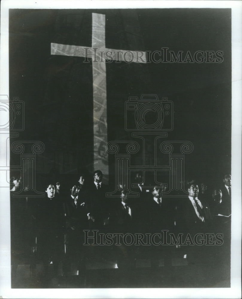 1968 Press Photo Jacob Ladder cross Negro Education- RSA10643 - Historic Images