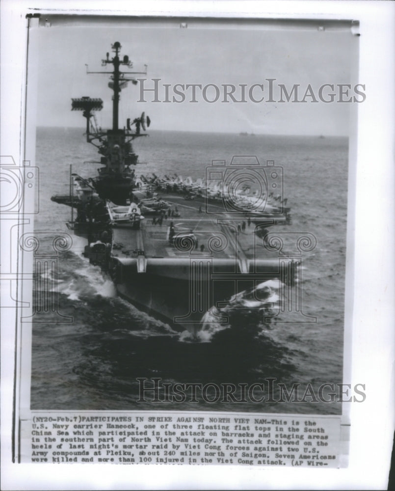 1965 U.S. Navy Carrier Hancock North Vietna-Historic Images