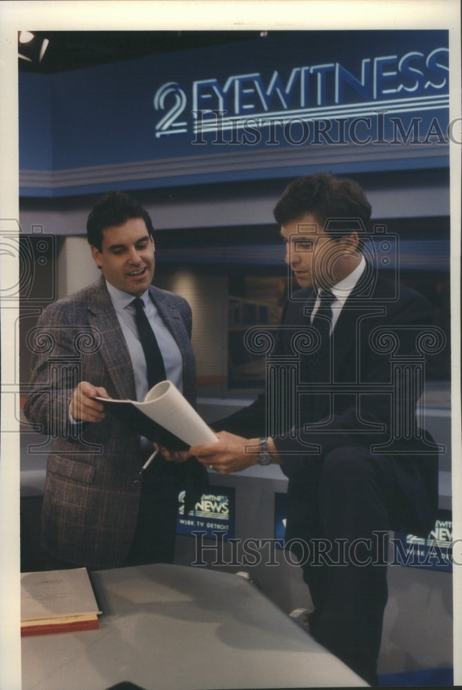 1986, Pollster Barry Kaplovitz Newsman Murra- RSA10841 - Historic Images