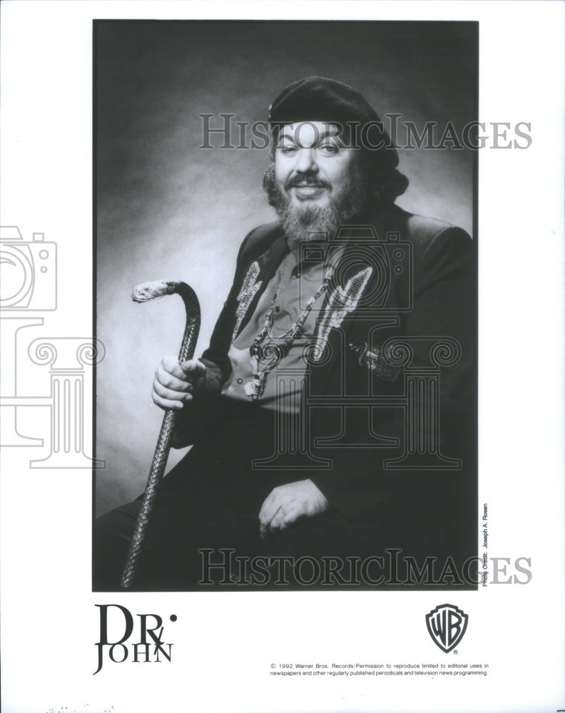 1992 Press Photo Dr. John American Singer Songwriter Mu- RSA11025 - Historic Images