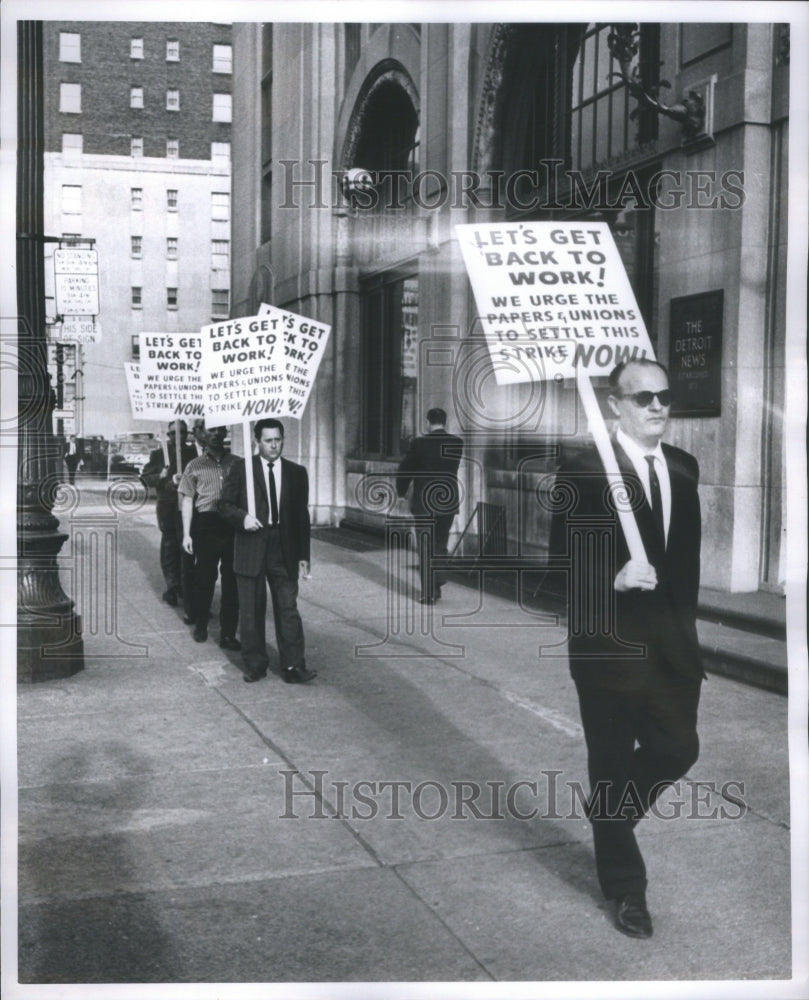 1964 Press Photo Strike Work Stoppage Caused-Mass Refus- RSA11053 - Historic Images