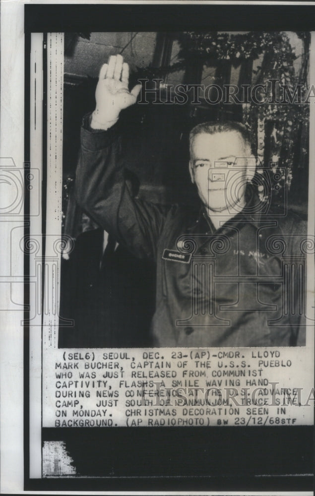 1968 Press Photo Lloyd Mark Bucher USS Pueblo communist- RSA11085- Historic Images