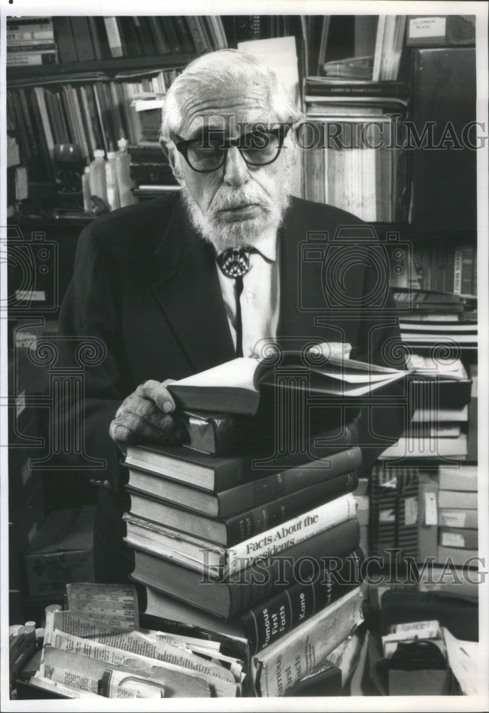 1988 Joseph Nathan Kane Author Famous First - Historic Images