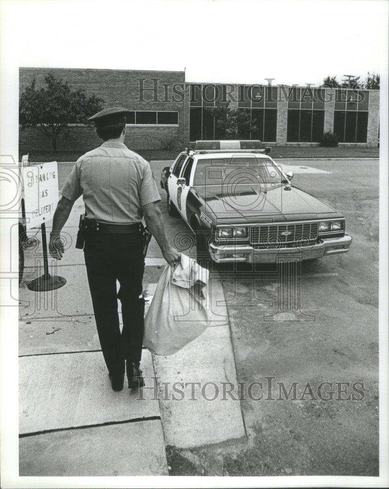 1980 Oak Park Public Safety Officer Karl Wo-Historic Images