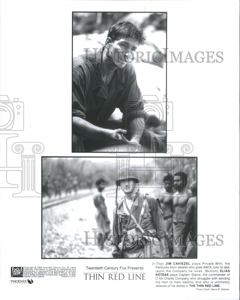 1999 Press Photo Movie Thin red Line- RSA11583 - Historic Images