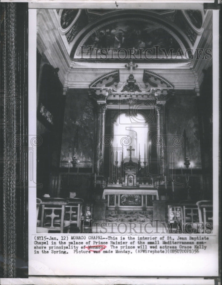 1956 St Jean Baptist Chapel Monaco - Historic Images