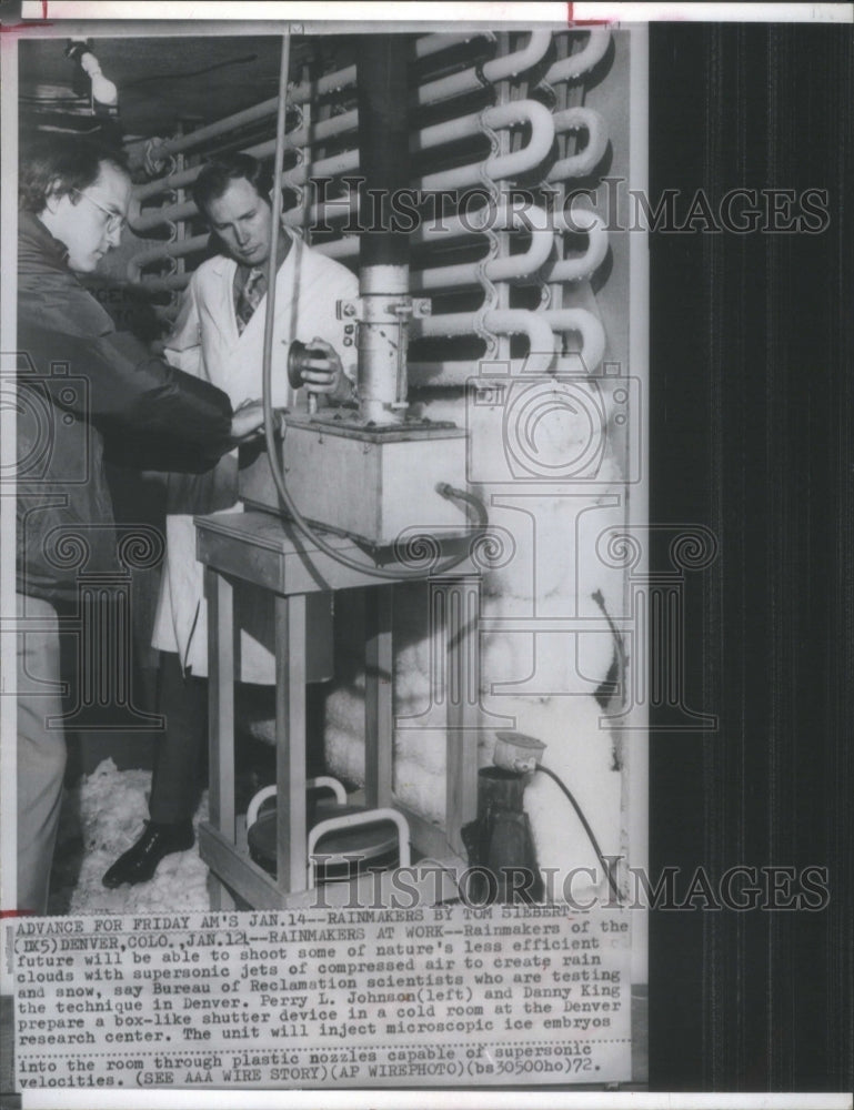 1972 Scientists Testing Supersonic Rain &amp; S-Historic Images