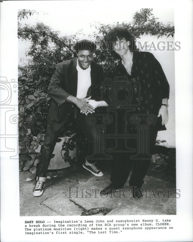 1987, Imagination&#39;s Lee Jones &amp; Kenny G Saxo- RSA11891 - Historic Images