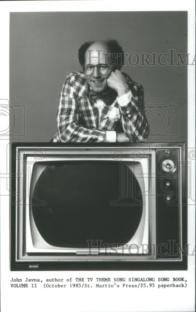 1985 John Javna, Author of The TV Theme Son - Historic Images