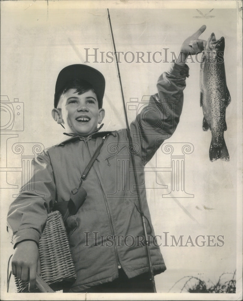 1954 Washington Stream Rainbow Trout Thrill - Historic Images