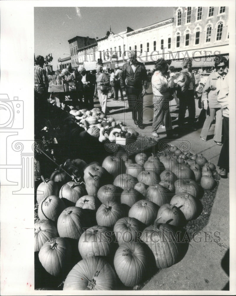 1985 Press Photo Pumpkins Slaw Rockville Parke County f - Historic Images