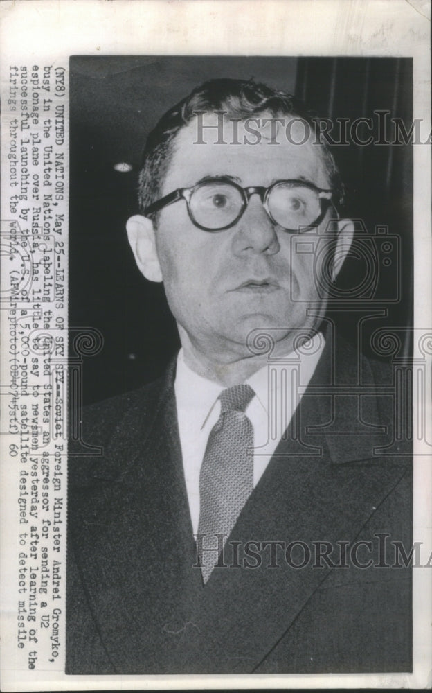 1960 Soviet Foreign Minister Andrei Gromyko-Historic Images