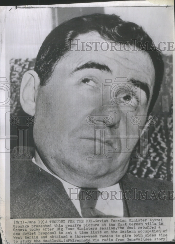 1959, Soviet Foreign Minister Andrei Gromyko- RSA12693 - Historic Images