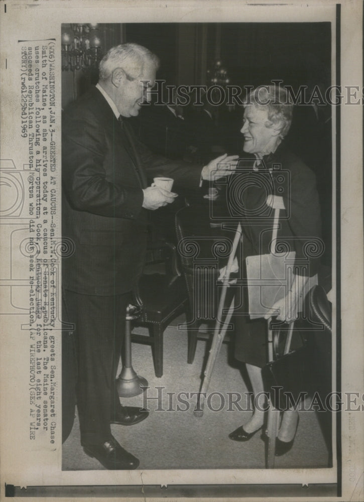 1969 Marlow Webster Cook Margaret Chase Smi - Historic Images