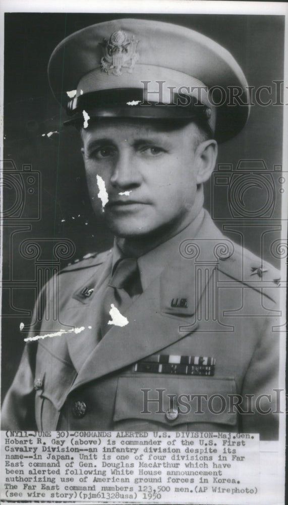 1950 Maj Gen Hobart R Gay Commander US Firs - Historic Images