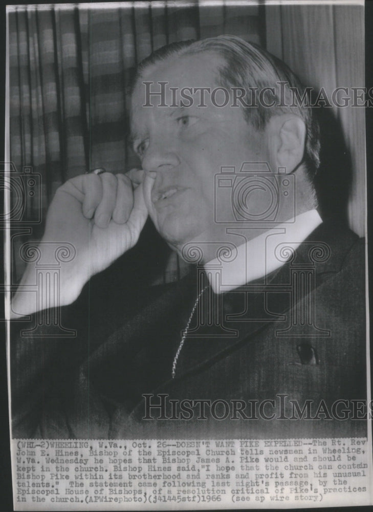 1966 Rev John E. Hines Bishop Episcopal Chu-Historic Images