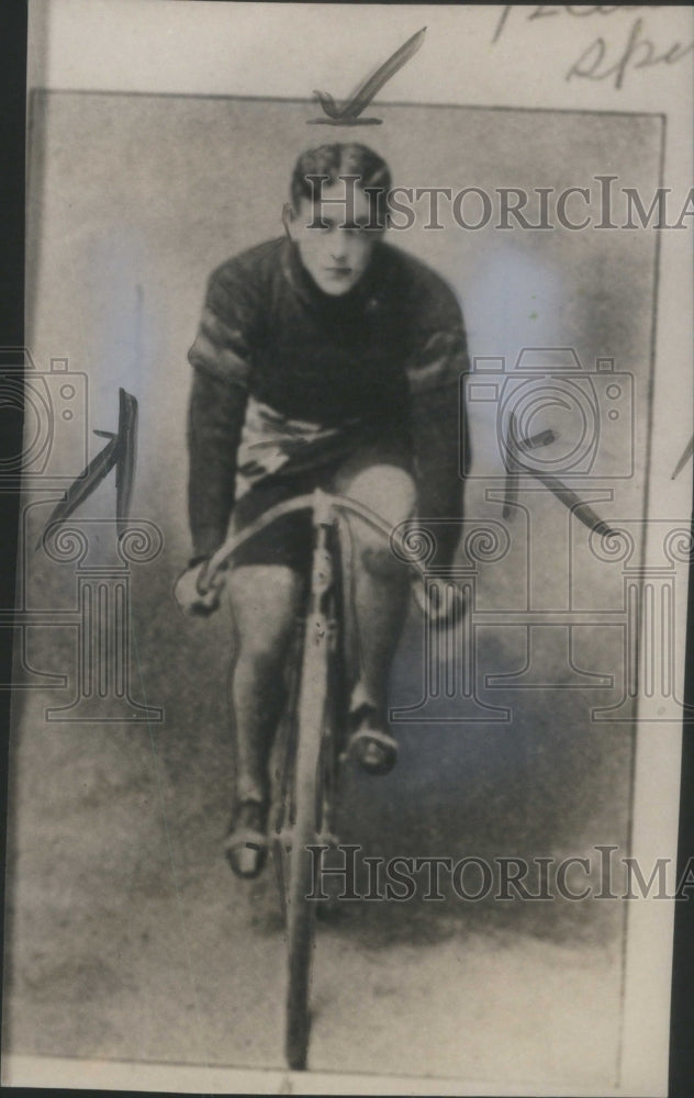 1940 Cyclist R. A Moross on Bicycle-Historic Images